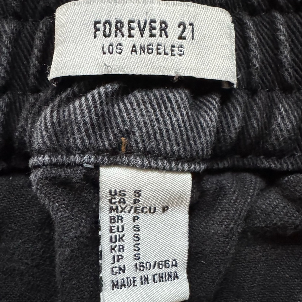 Black Denim Mini Skirt - Picture 3 of 4